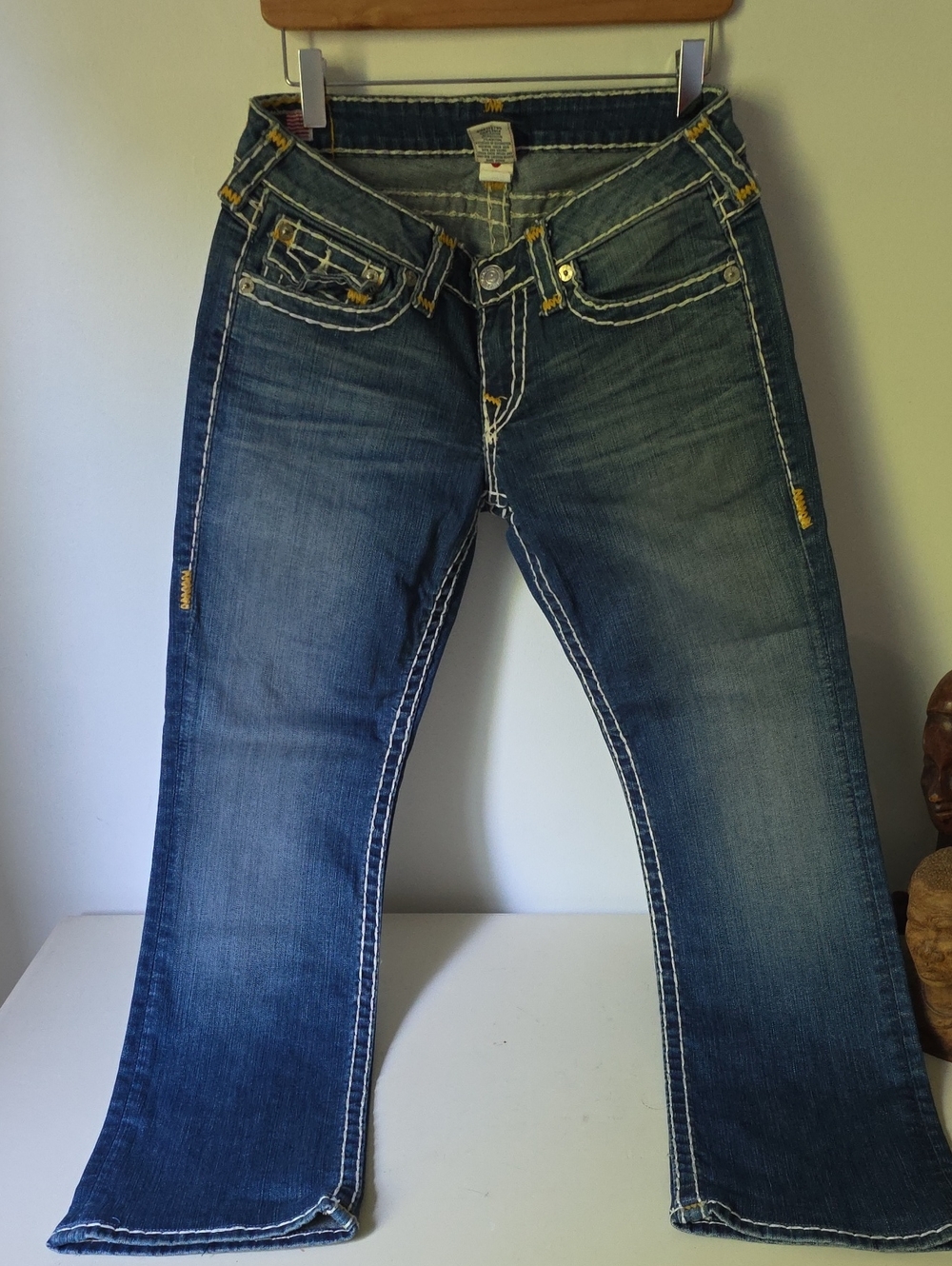 True Religion Brand Jeans - Blue Denim Waistband Detail